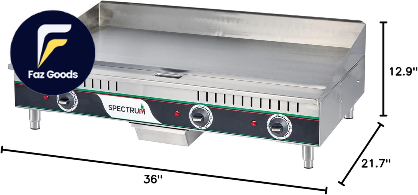 Winco Commercial-Grade Electric Griddle 36″ FREE SHIPPING