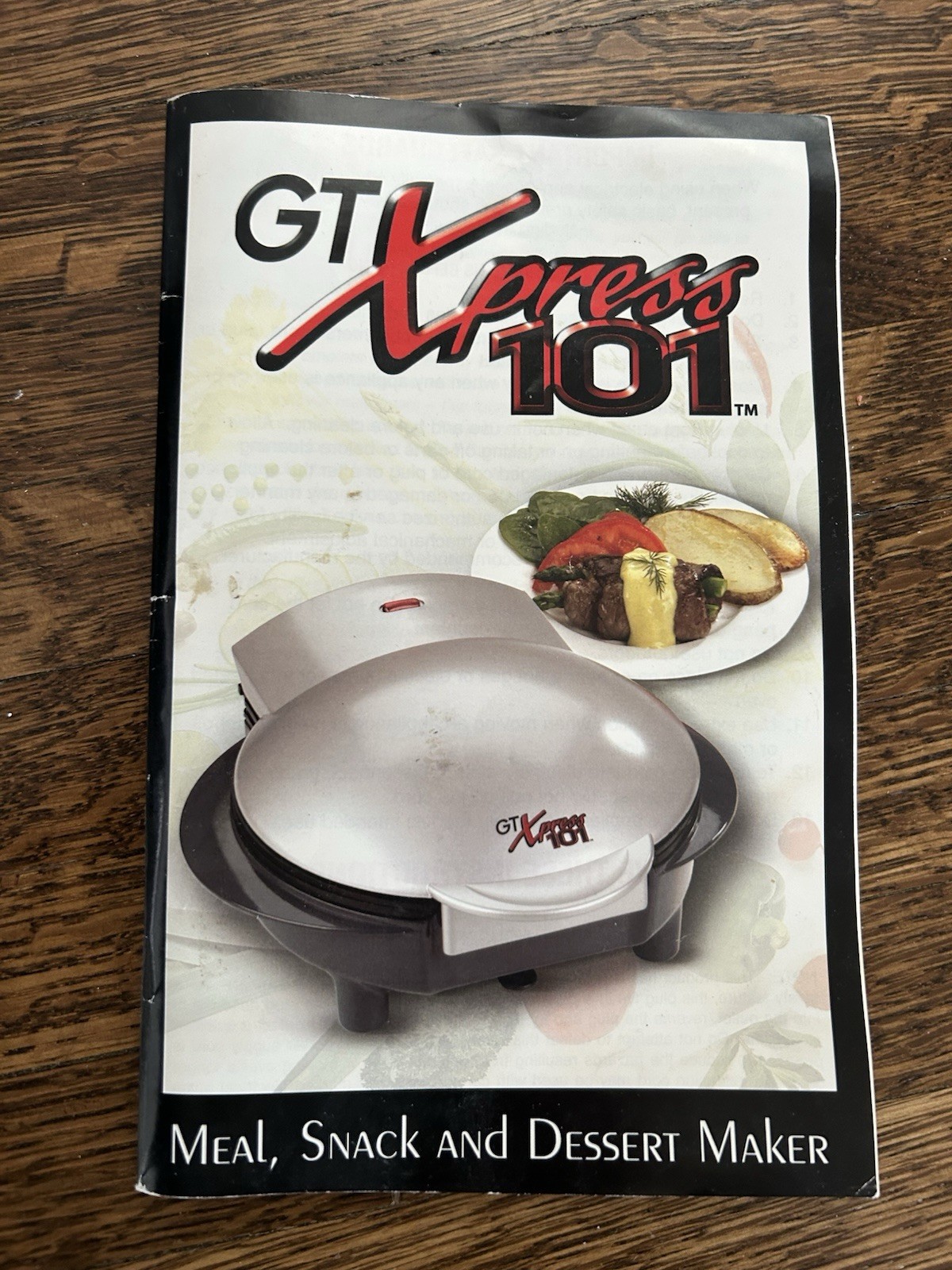 GT Xpress 101 Countertop Indoor Grill Sandwich Maker As Seen on TV Omelette