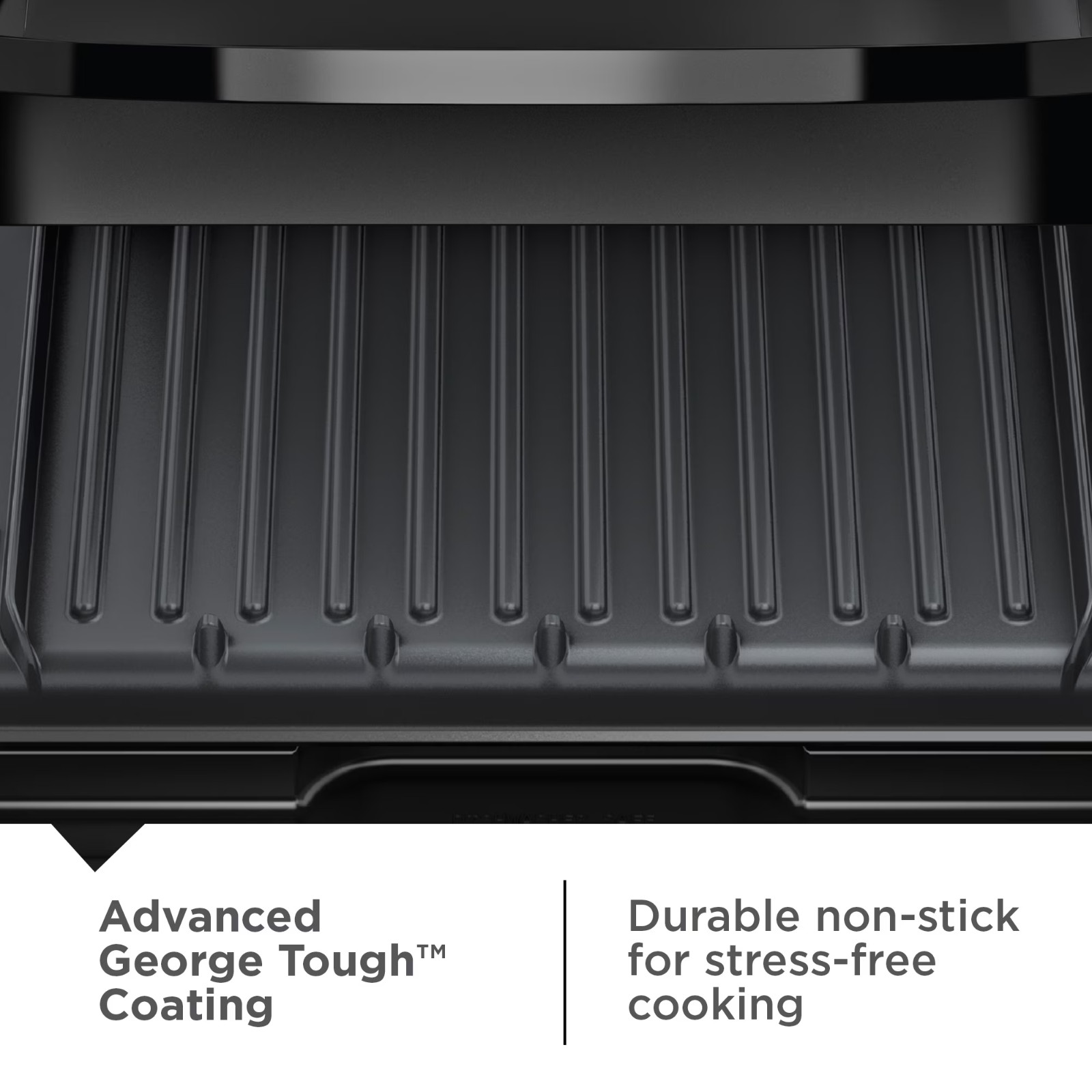 George Foreman 4-Serving Electric Grill Panini Press Removable Nonstick Plates