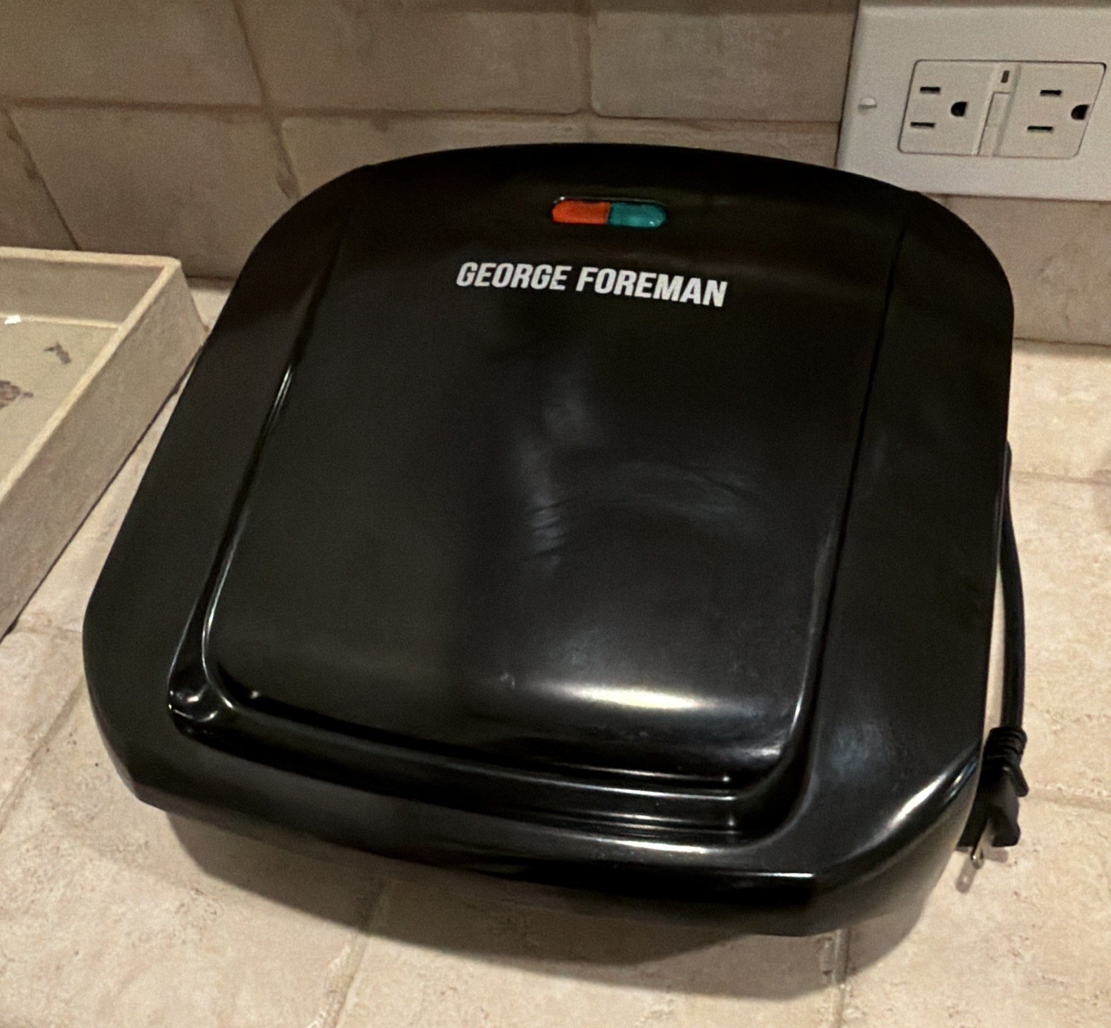 George Foreman Electric Contact Grill & Griddle, Non-Stick, Black