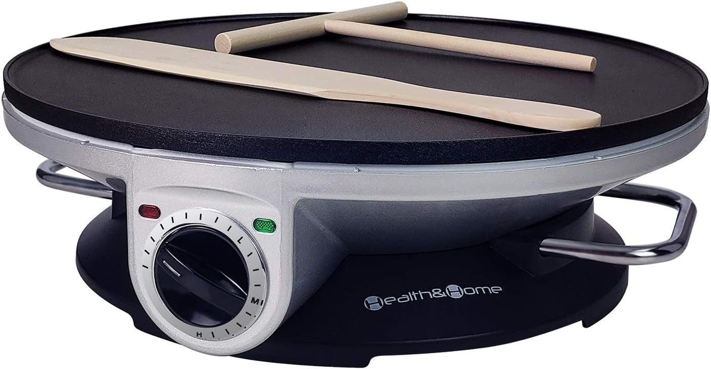 Crepe Maker – 13 Inch Crepe Maker & Electric Griddle & Non-stick Pancake Make…