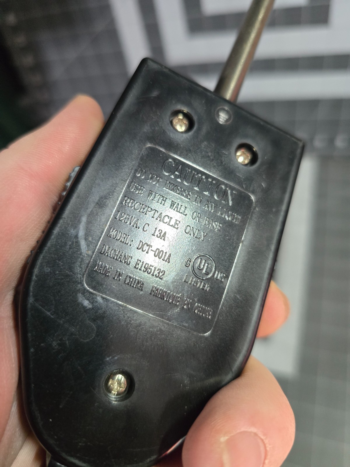 Granitestone Temperature Control Power Cord DCT-001A Tested Works!