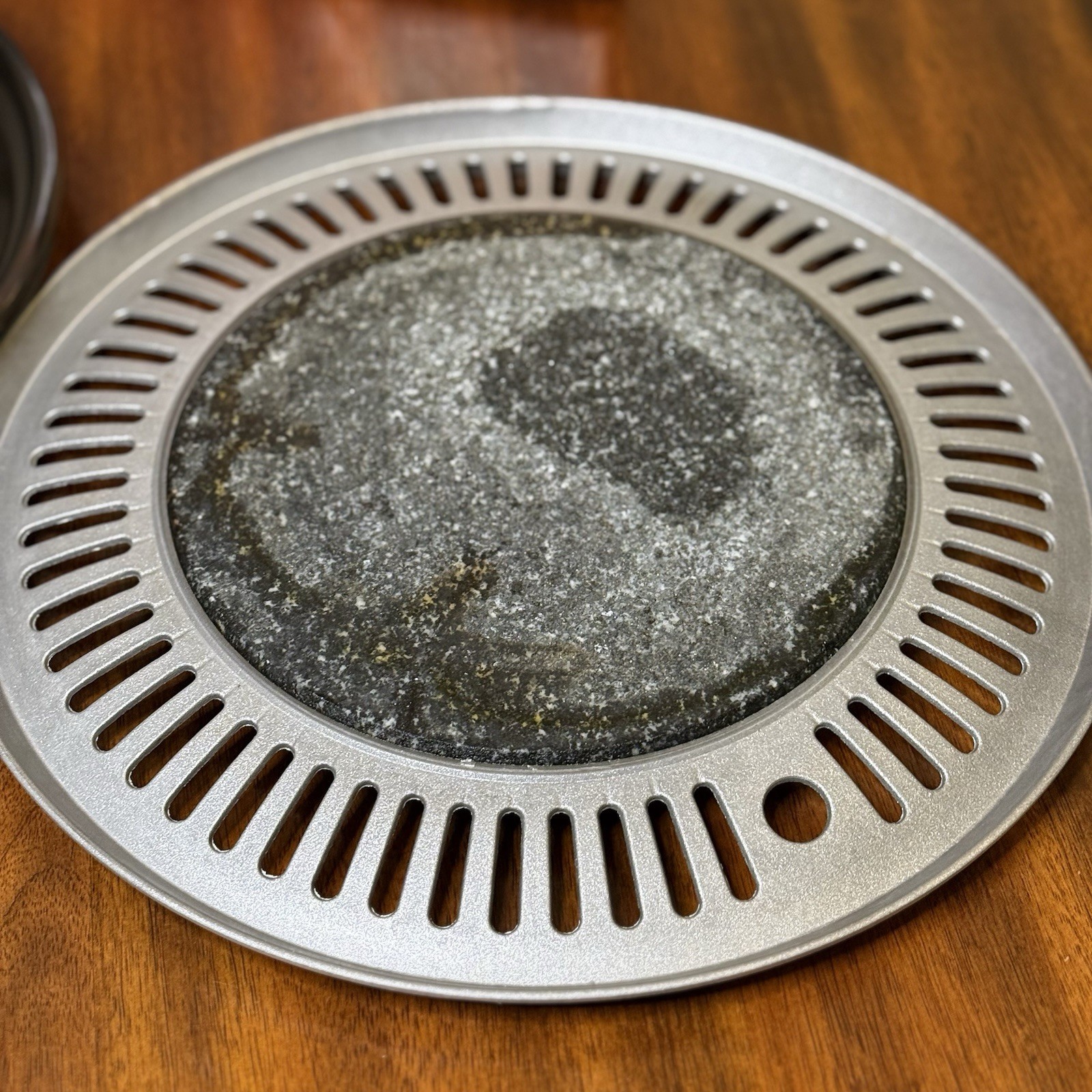Korean Natural Stone Serpentine Barbecue BBQ Grill Plate, Made in Korea