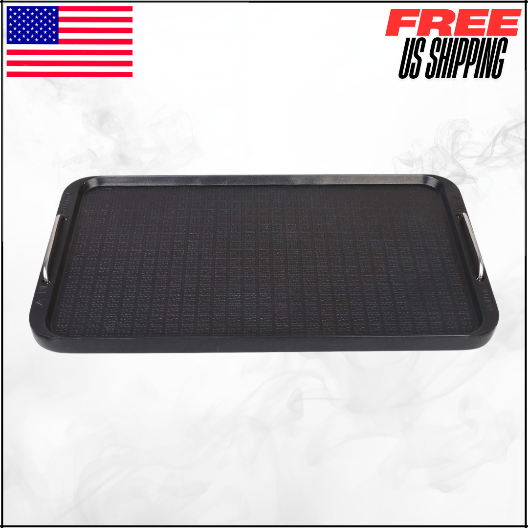 Grill Plate Replacement Smokeless Non-Stick Aluminum Griddle 14.96″ x 8.66″ 1PC