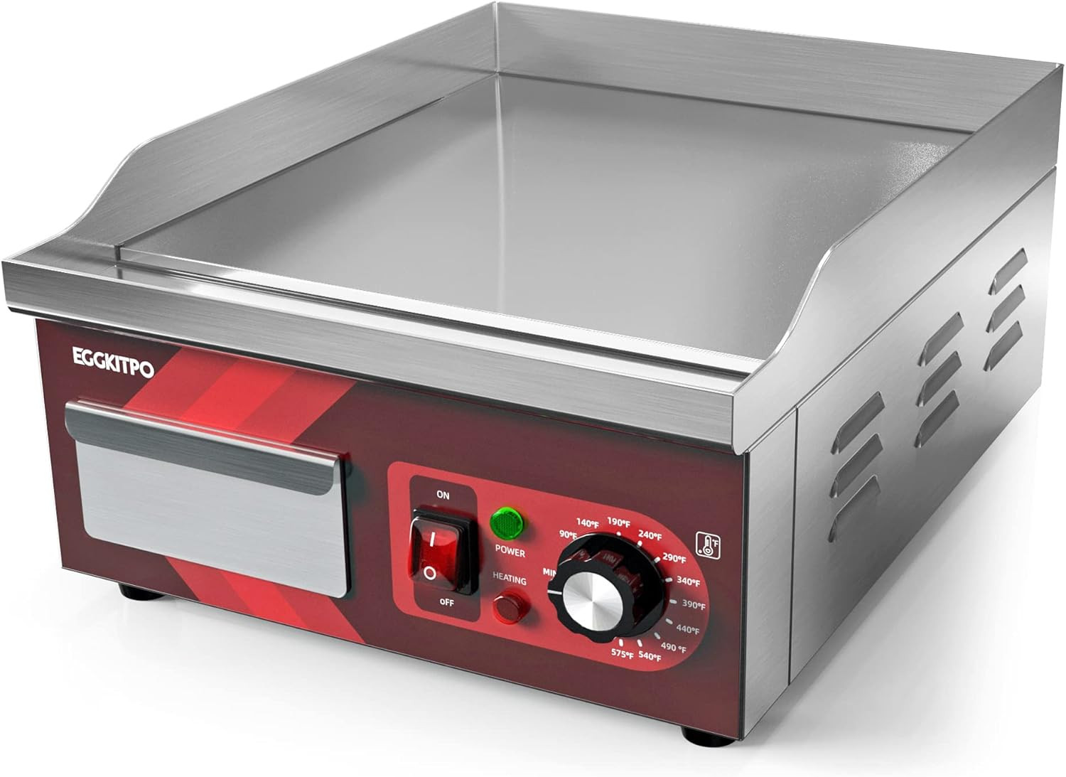 14 Inch Plancha De Encimera Electrica Grande Para Cocinar Carne Tortillas Comerc