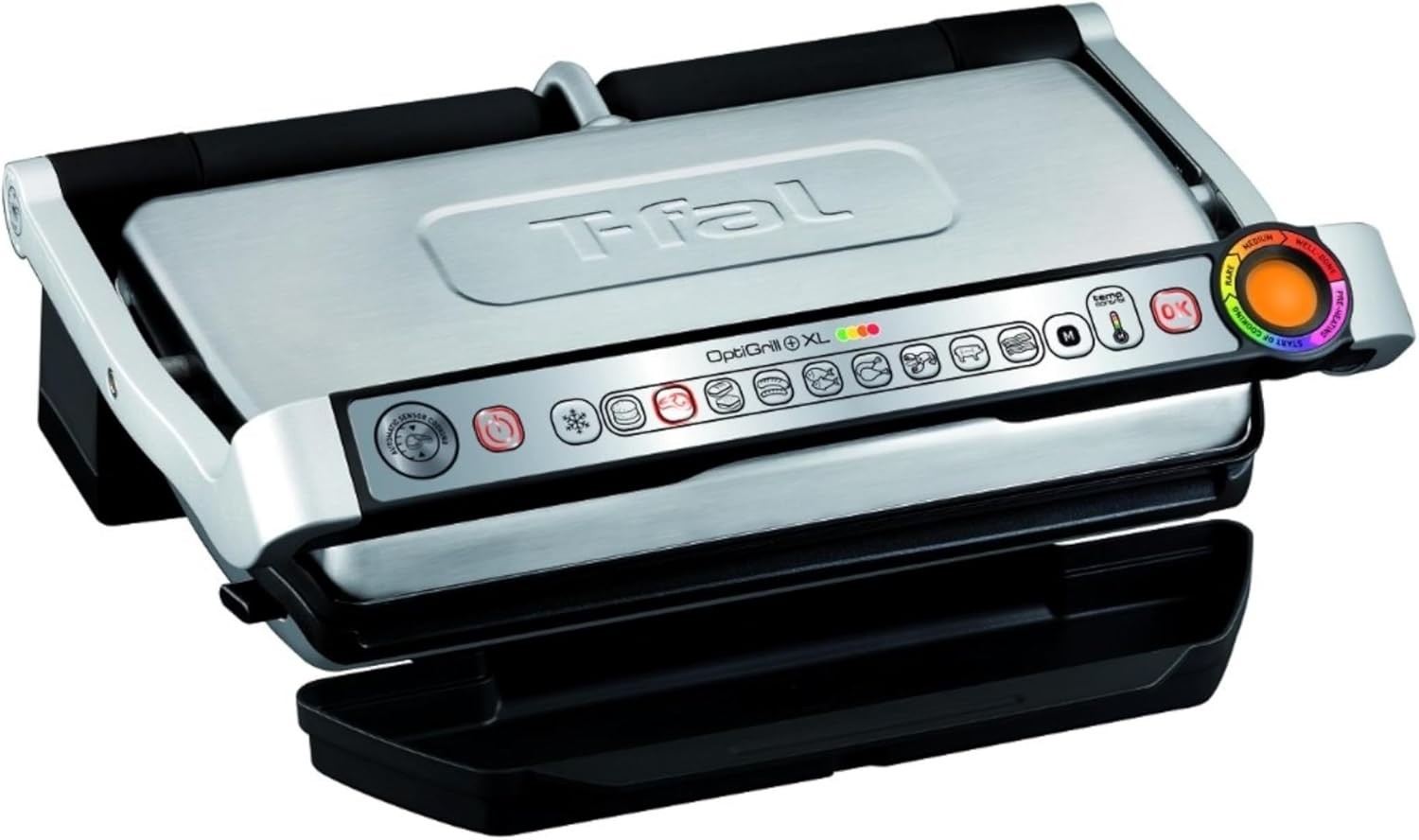 Compact Sandwich Maker Stainless Steel Easy to Clean Indicator Lights Cool Touch