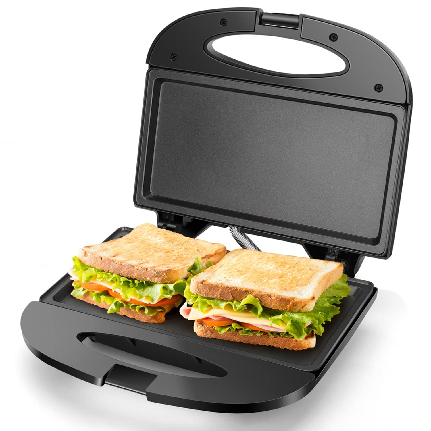 Sandwich Maker with Non-stick Deep Grid Surface for Egg, Ham, Steaks Compact …