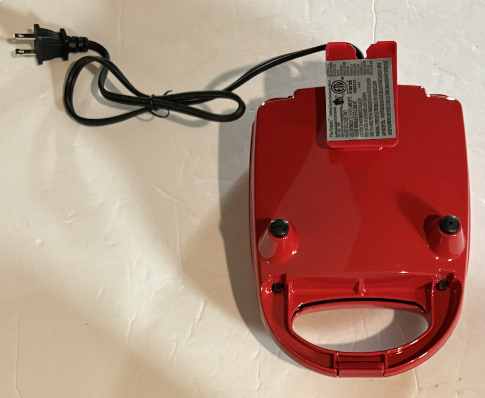 Dr. Seuss The Grinch Red Uncanny Grilled Cheese Panini Sandwich Maker New in Box