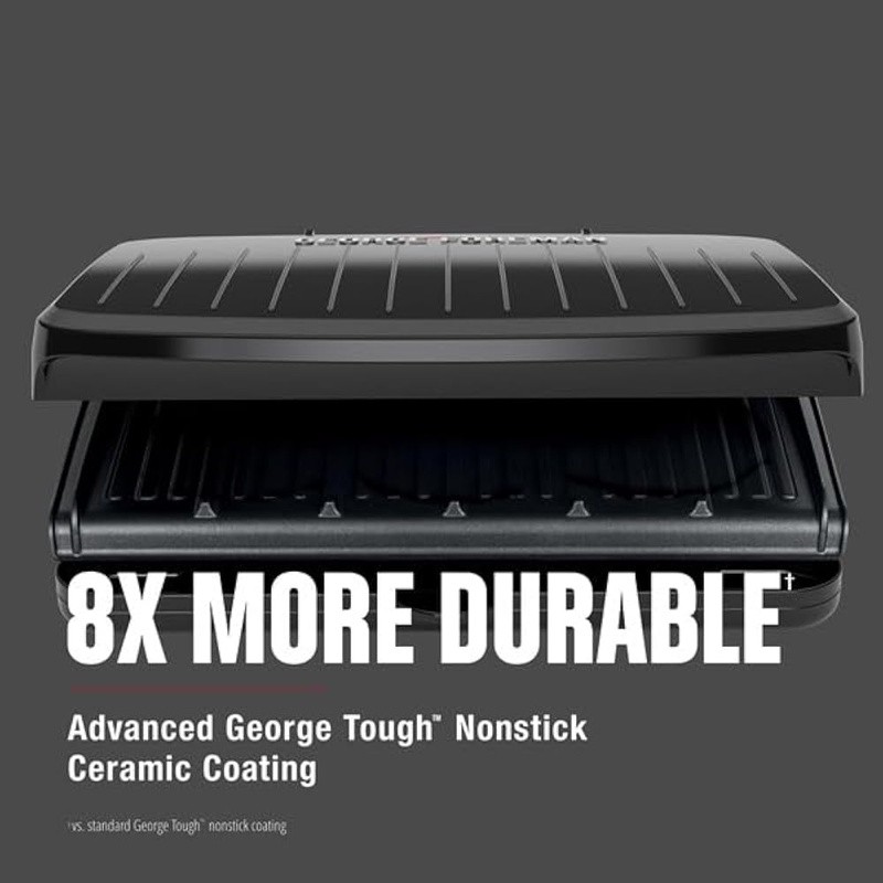 Adjustable Indoor Outdoor Electric Grill Removable Drip Tray Non Stick Cooking
