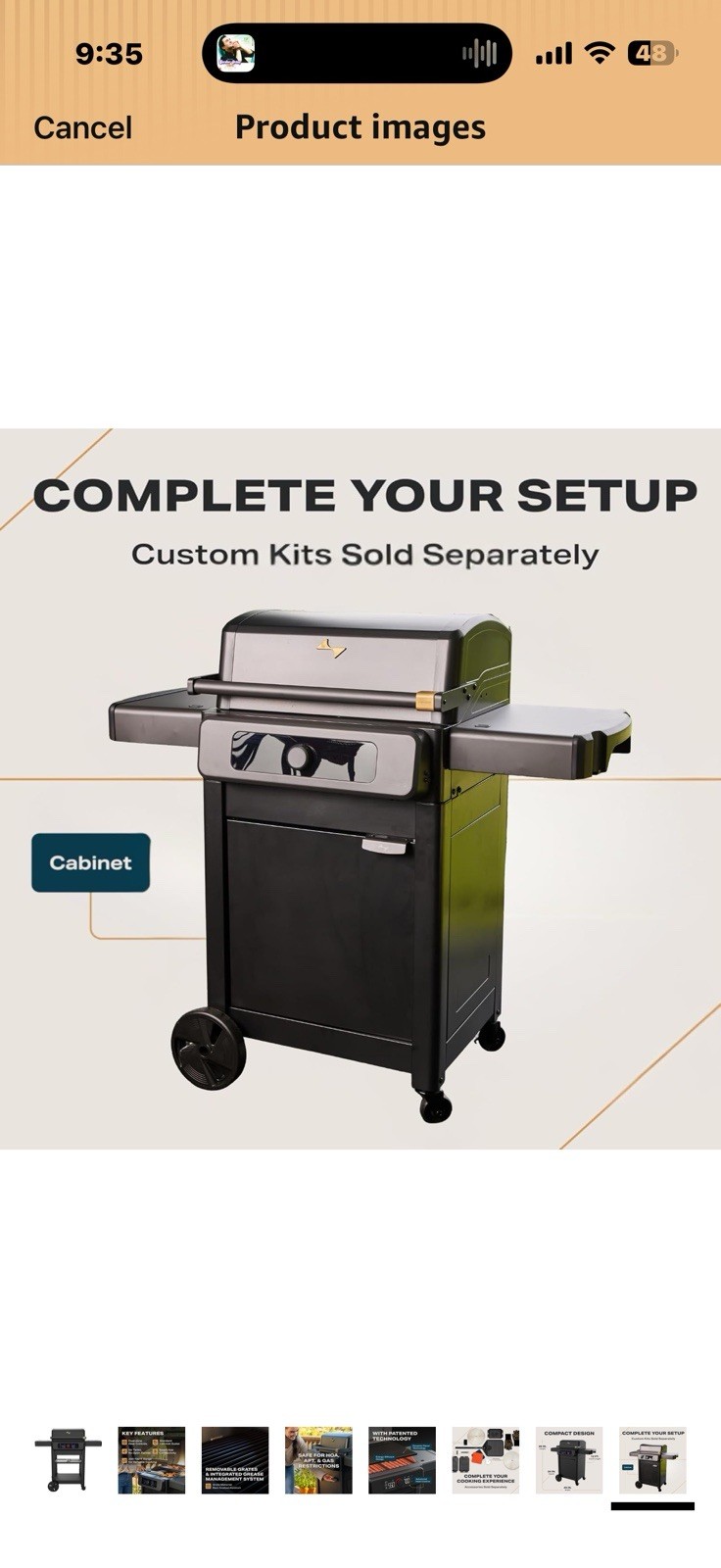 Current Model G+ Dual Zone Electric Grill, Smart Electric Outdoor Grill