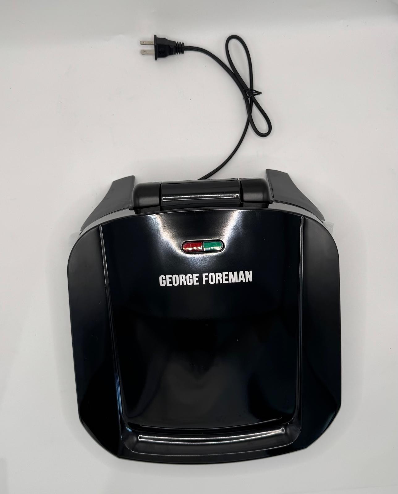 George Foreman 4-Serving Removable Plate & Panini Grill – Black