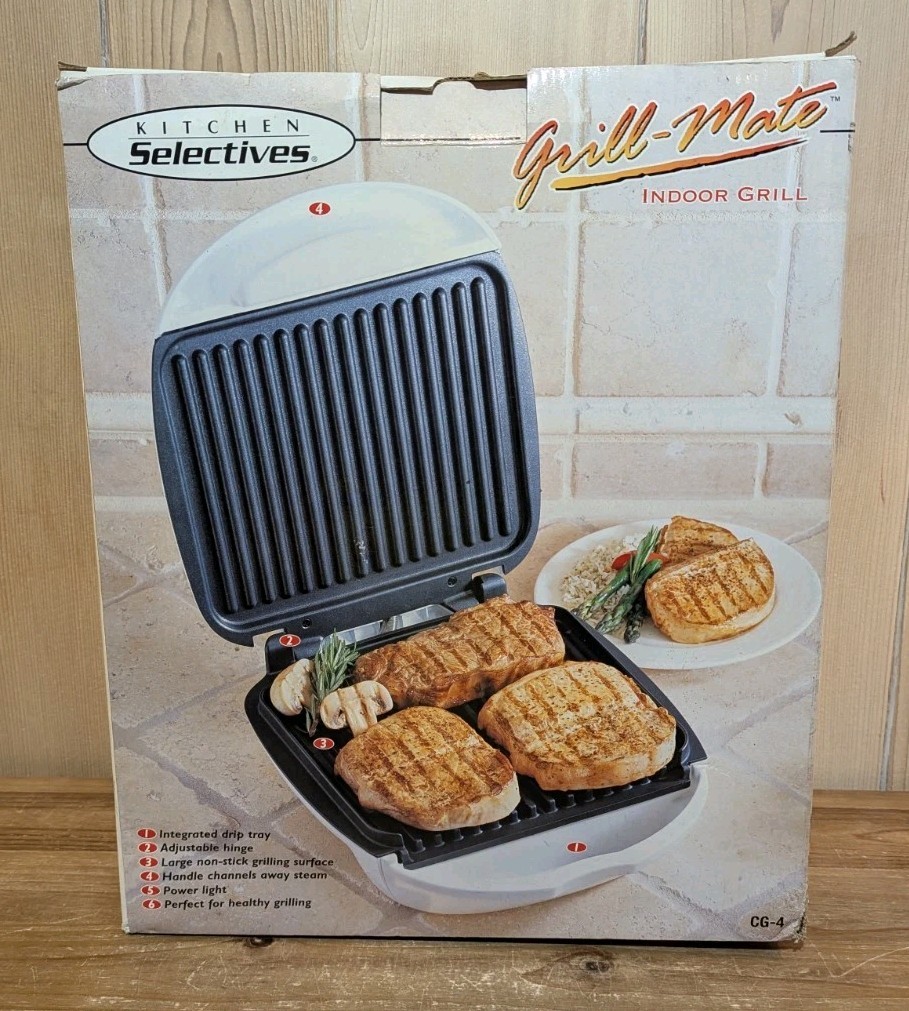 Kitchen Selectives Grill Mate Indoor Grill CG-4 Non Stick – NEW IN BOX