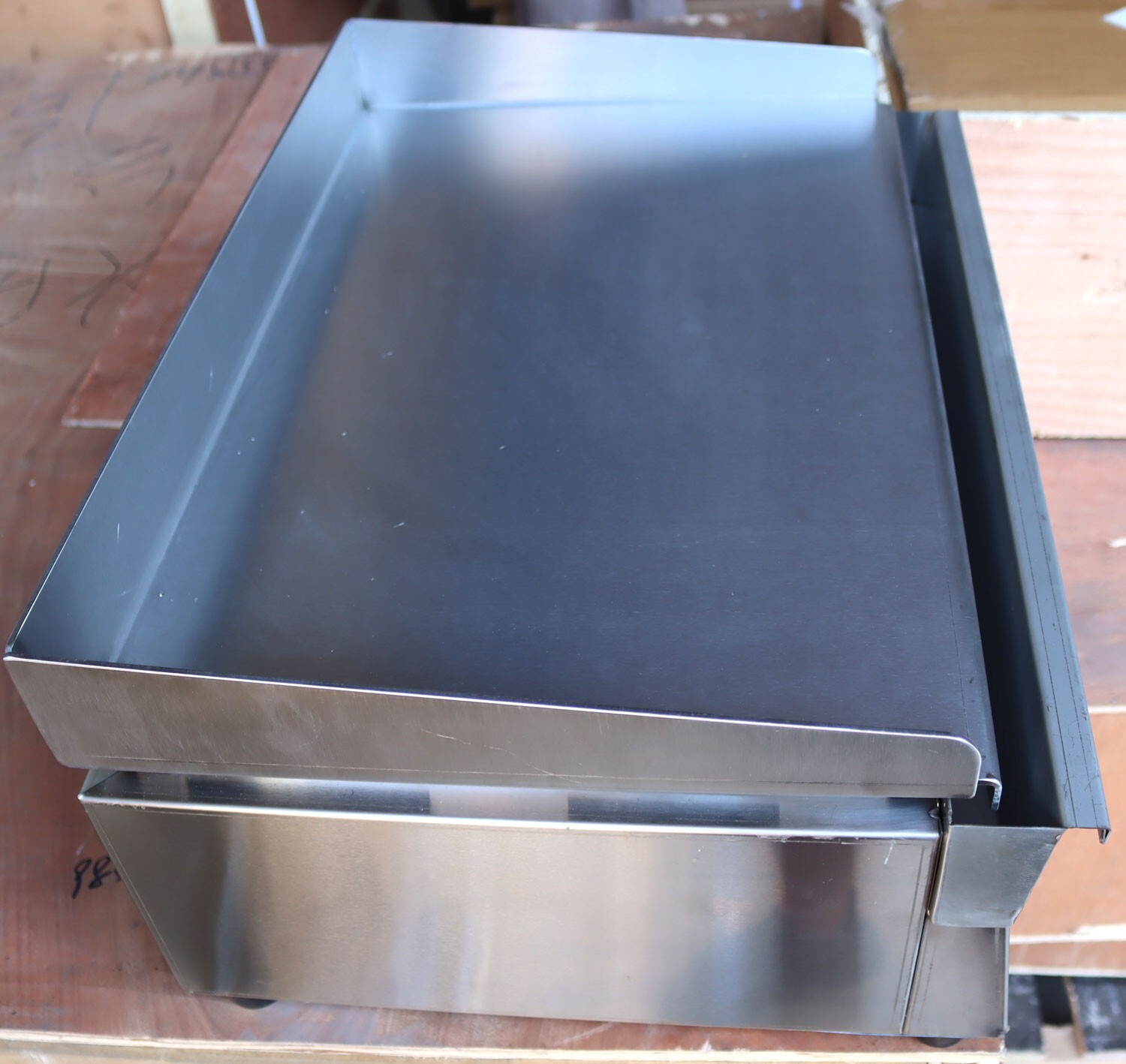 PreAsion LPG Gas Griddle Commercial Countertop Flat Grill Stainless Steel for Re