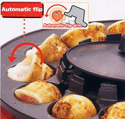 Takoyaki Maker with Auto-Turning Feature “Takoyaki Factory Tonton” 1200W KS-2614