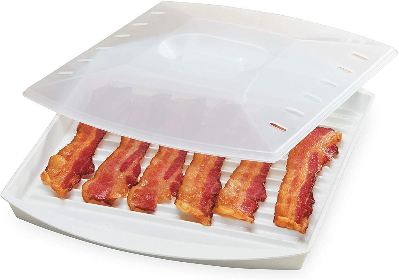 Prepsolutions Microwavable Bacon Grill, White – Nonstick, Easy-Clean Design, 1 P