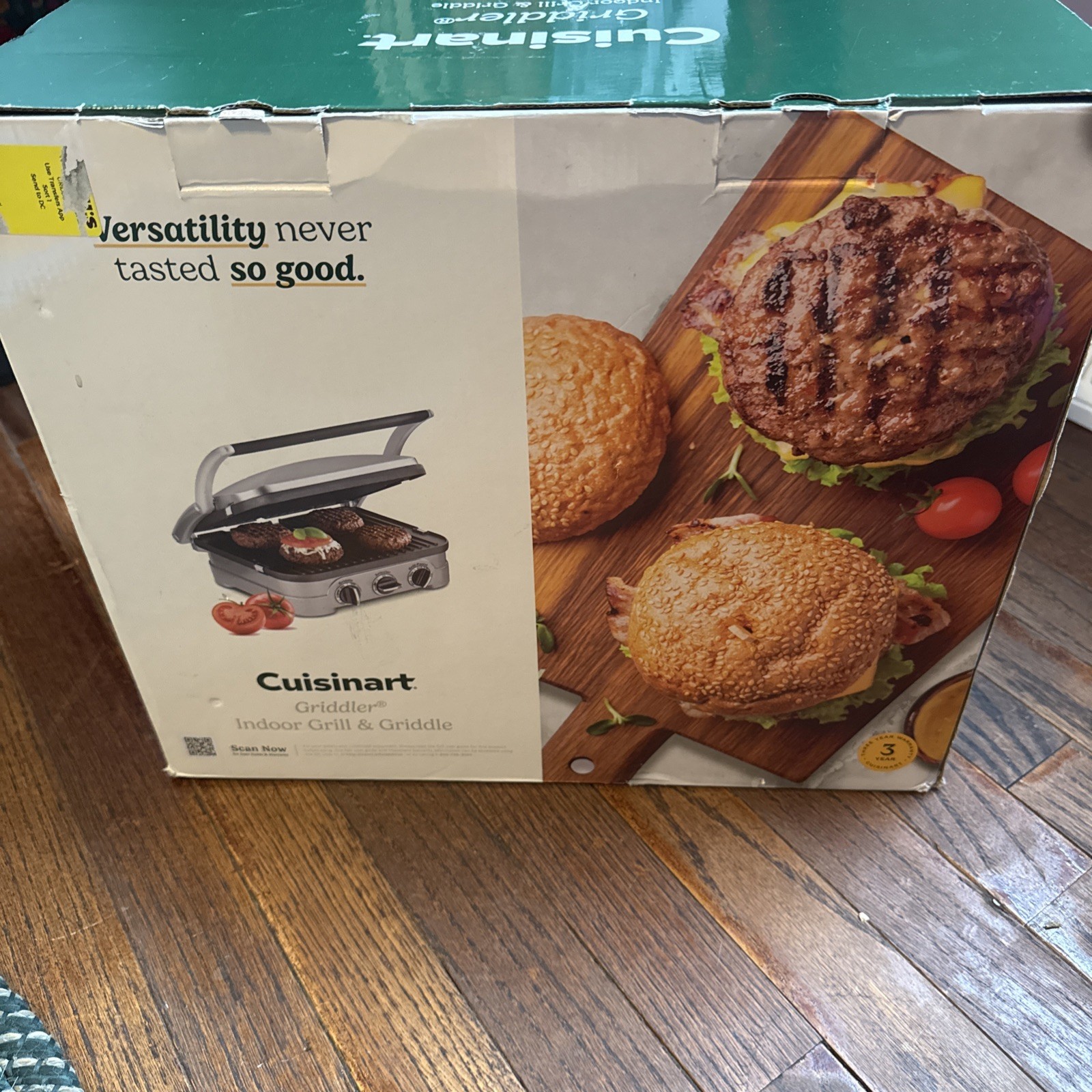 Cuisinart Griddler GR-4NNAS Indoor Grill & Griddle Silver Stainless Steel