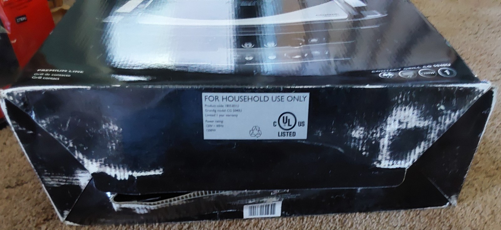 Grundig CG 5040 U Contact Grill 1200W Black Silver Removable Plate Easy Clean