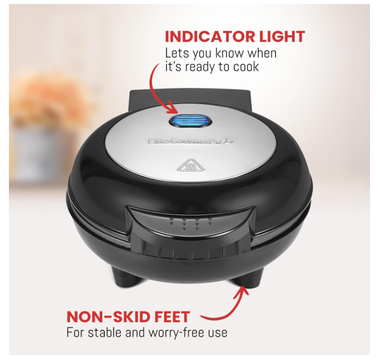 Omelet Maker Nonstick 5.6″ Dual Omelette Breakfast Snack Cooker Steel