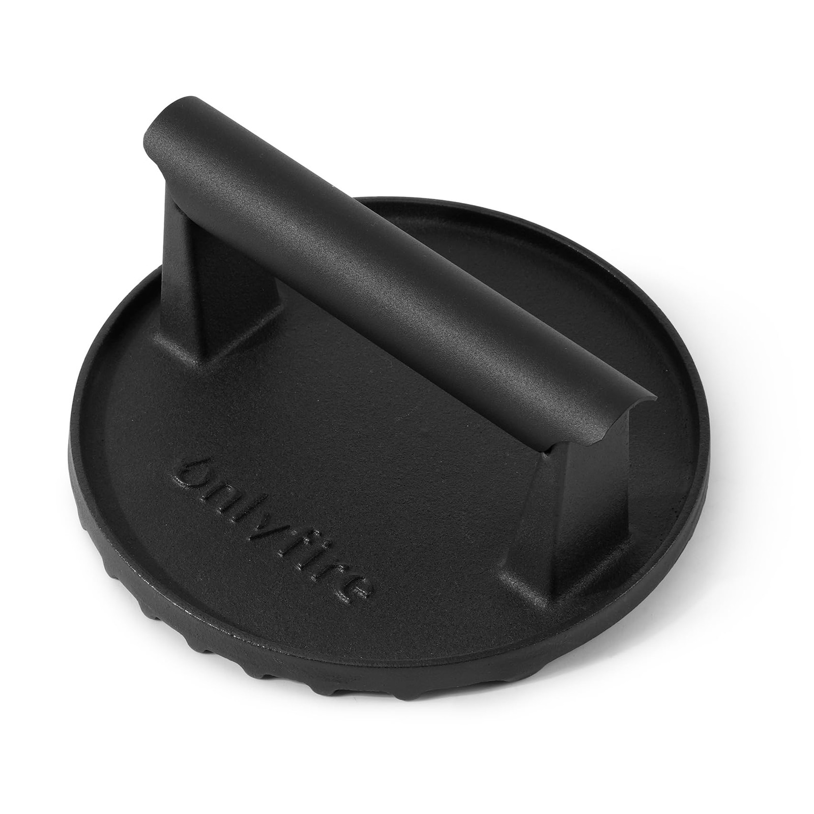 onlyfire Cast Iron Grill Press, Heavy-Duty Smash Burger Press Meat black