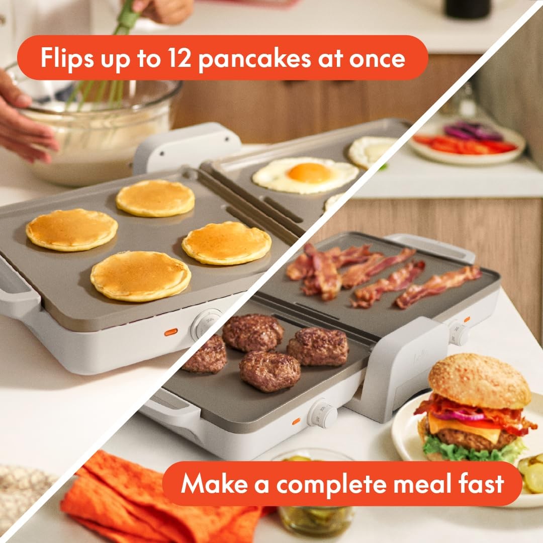 Bella Compact Dual Temp Griddle Nonstick Oven Indoor Cooking Appliance 10X20