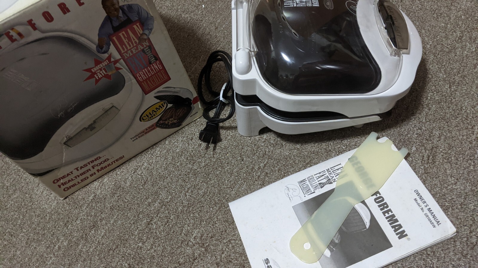 GEORGE FOREMAN LEAN MEAN GRILLING MACHINE MODEL GR10ABW