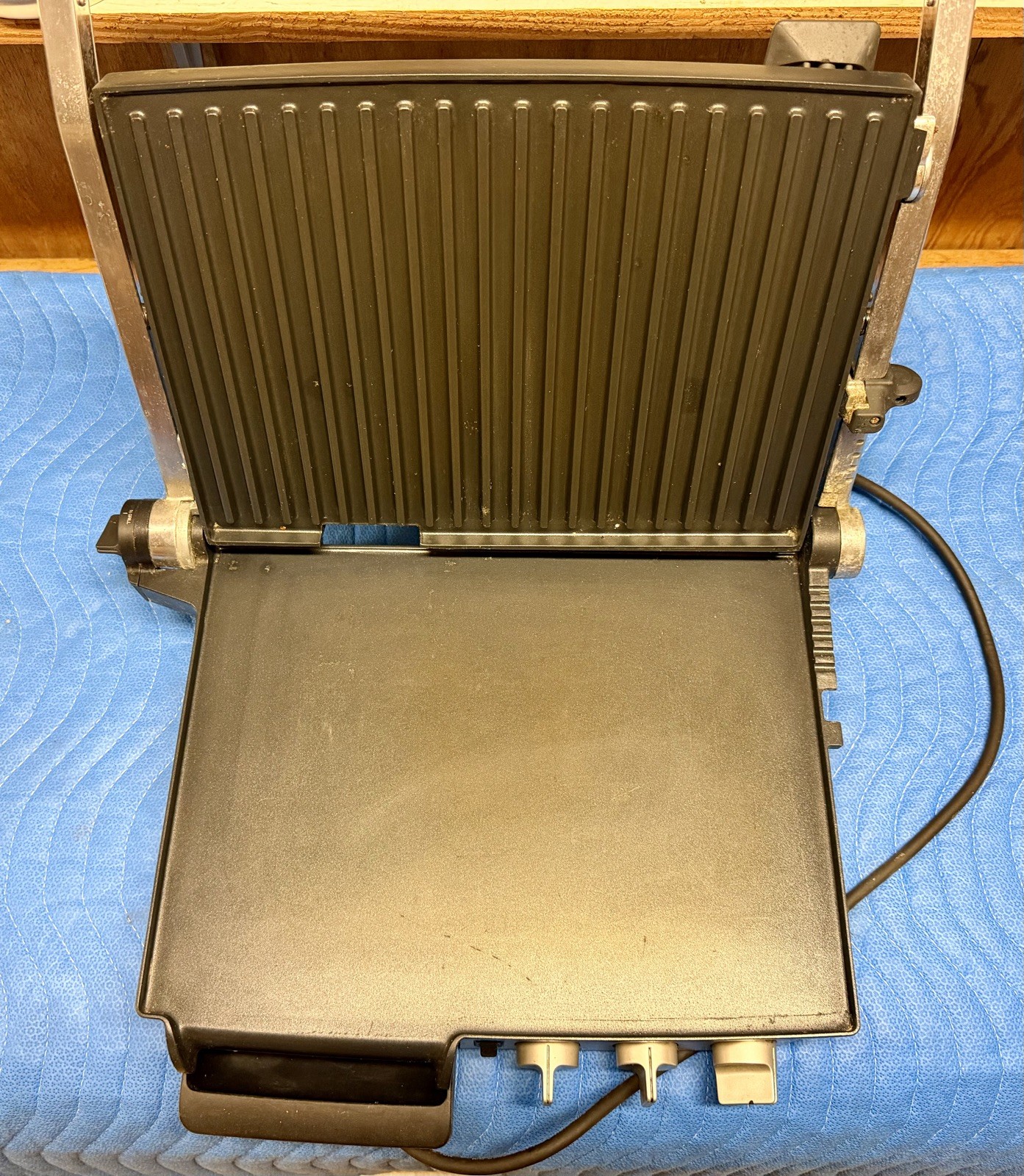 Breville 800GRXL Die Cast Series Indoor Outdoor Grill Press Tested W/ Drip Tray