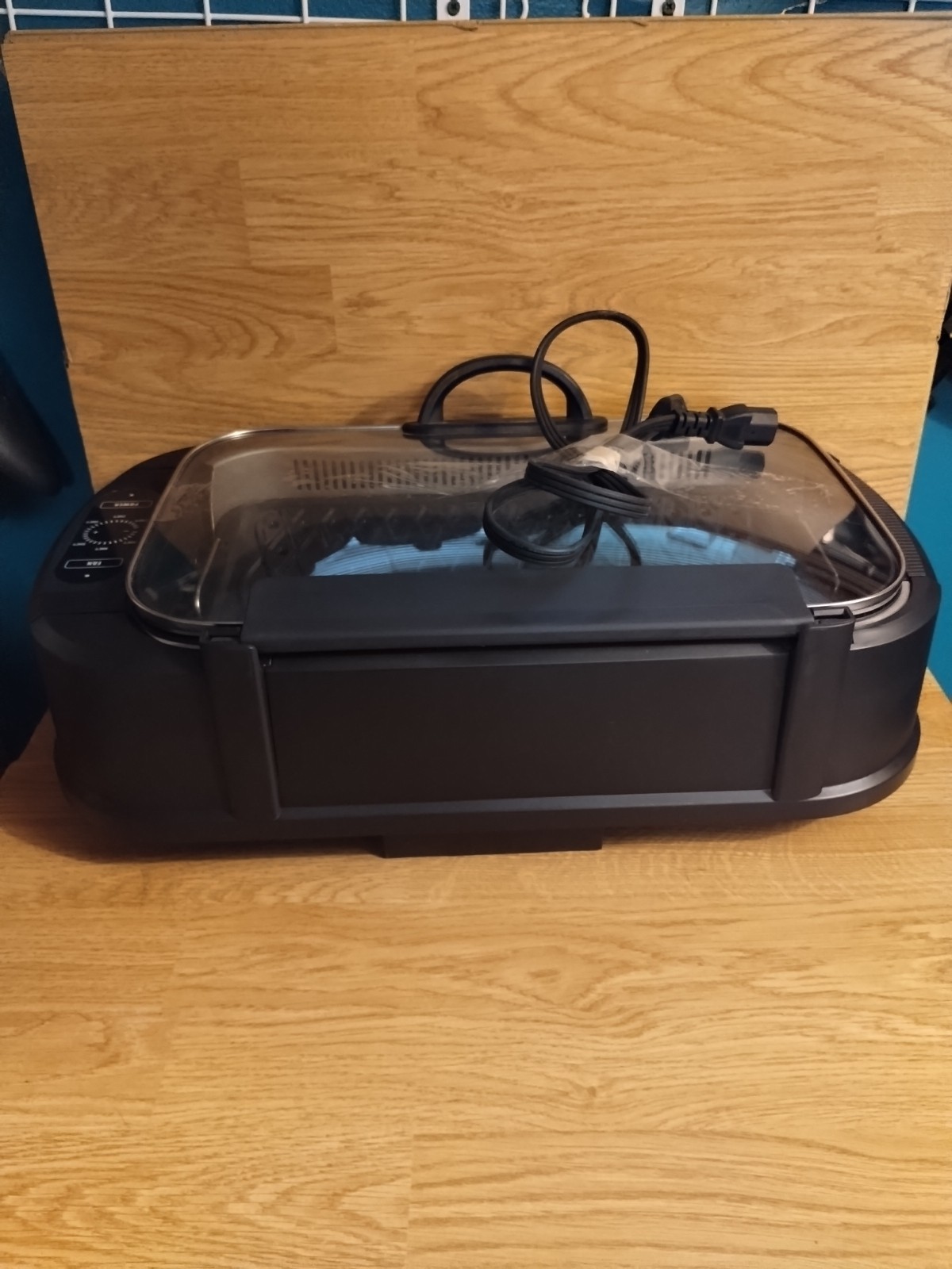 Power XL Indoor Smokeless Grill Pro PG-1500FDR Easy Beginner Clean -Tested/Works