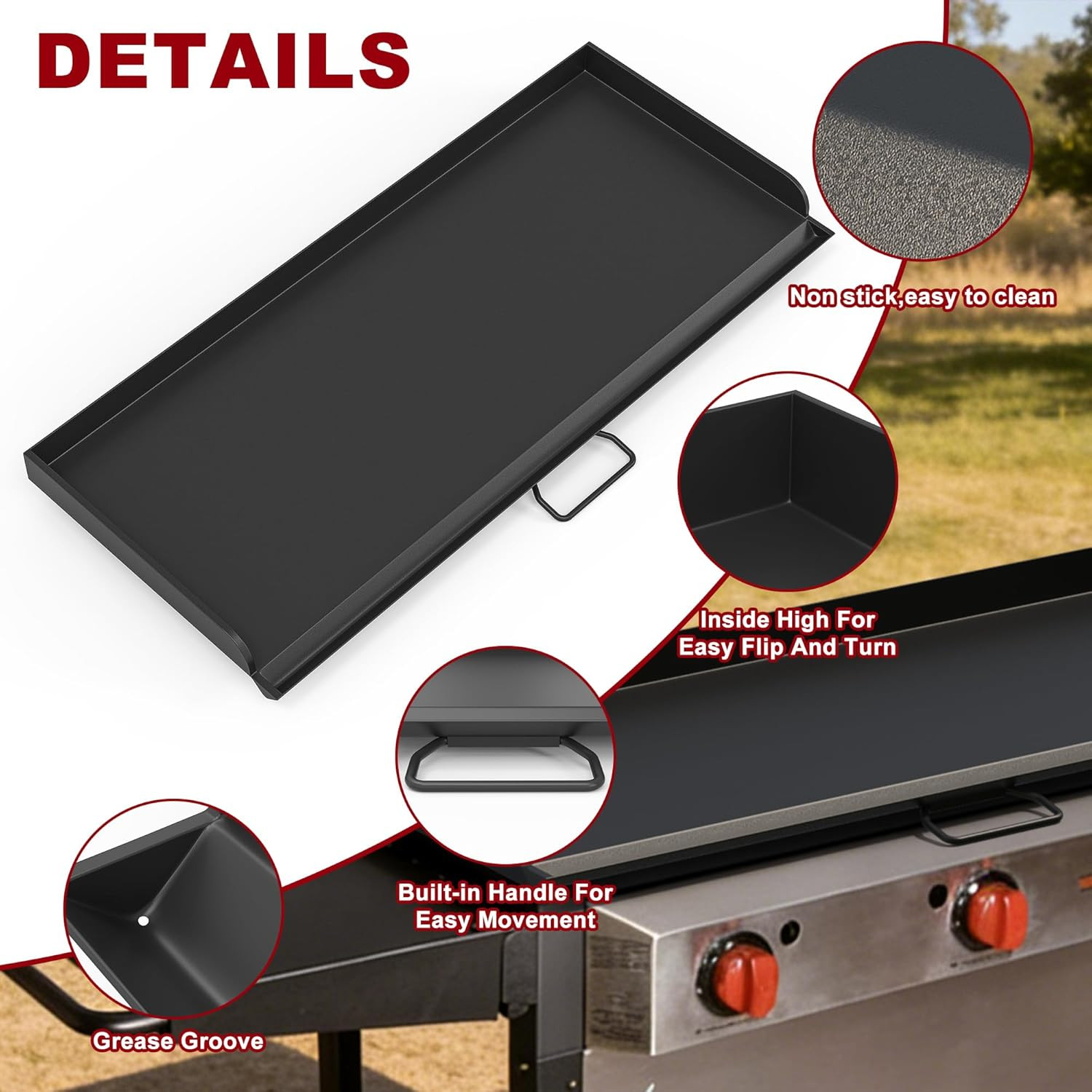 Camp Chef 37″ Flat Top Griddle – Replacement for Tundra & Expedition 3X