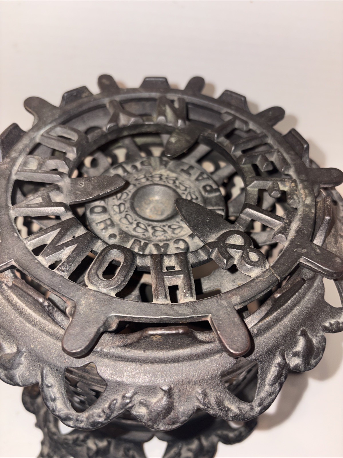 Antique Vulcan Cast Iron Single Burner Stove Hot Plate W/Tifft & Howard Grate