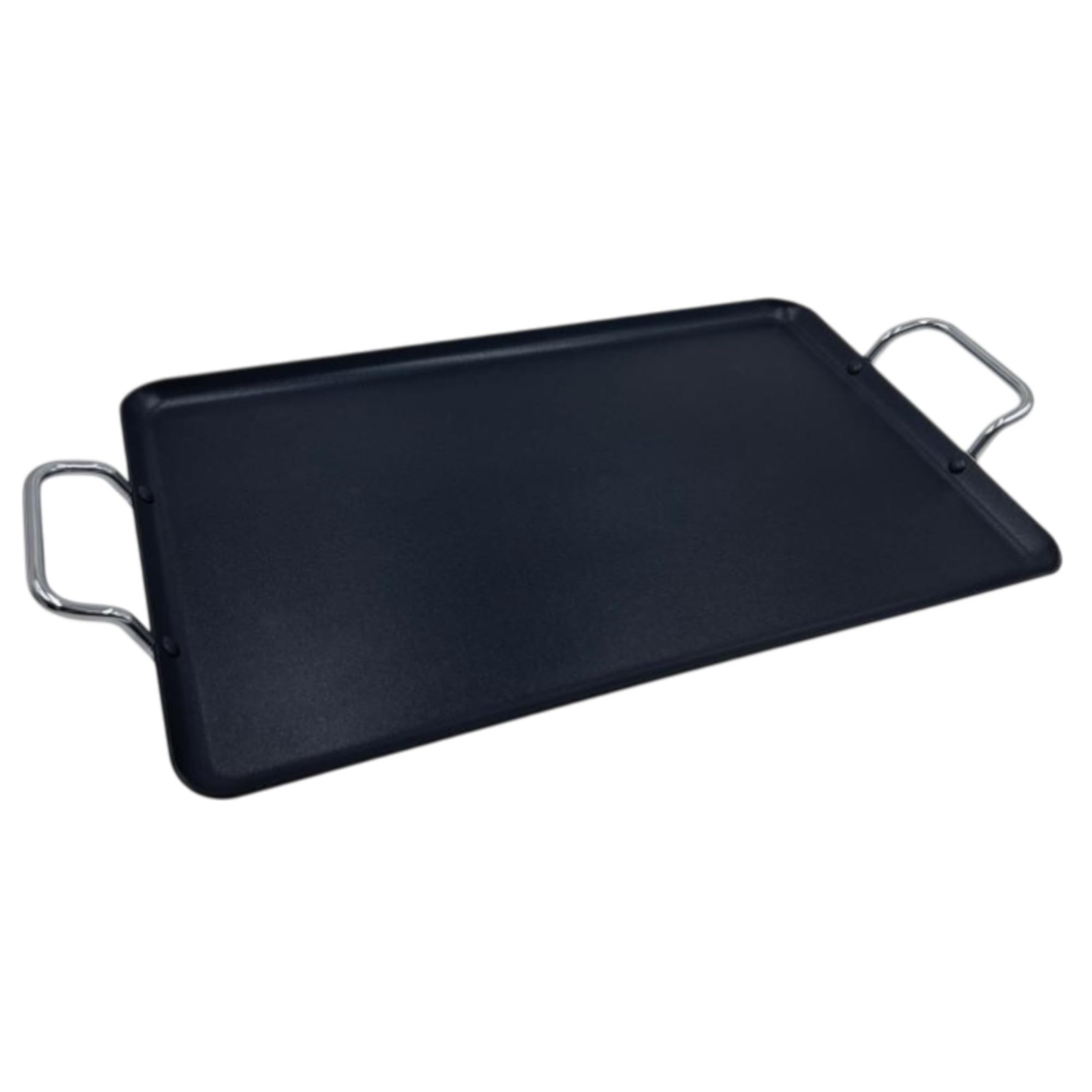 Nonstick Double Burner Griddle Pan- Heavy Gauge Aluminium Flat Grill for Even He