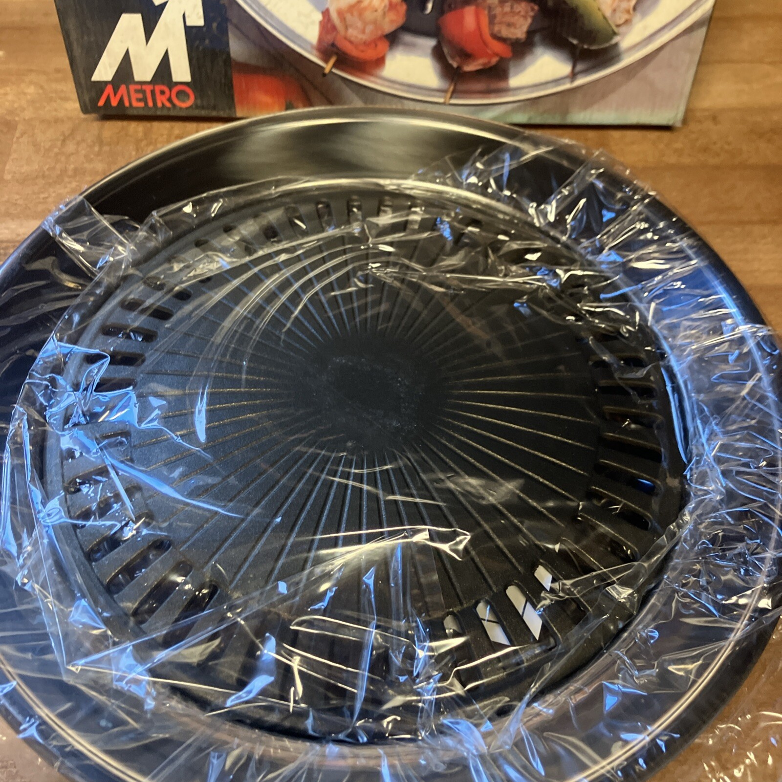 Vintage METRO Smokeless Indoor Stove Top Grill Kitchen Stovetop Indoor Grill Pan