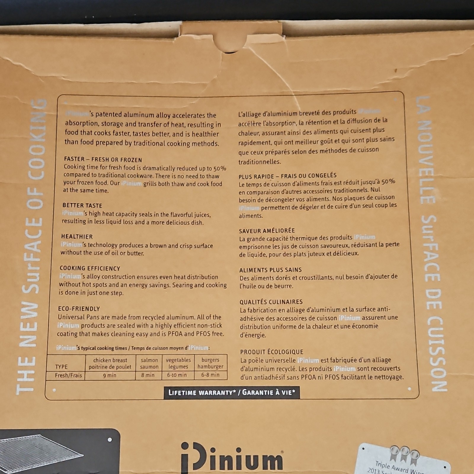 iPinium Reversible Non-stick Grill & Bake Plate 354 – 12 3/4 x 14