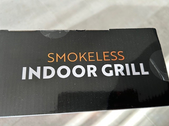 Top Chef Smokeless Indoor Electric Grill Non-Stick Temperature Control, New