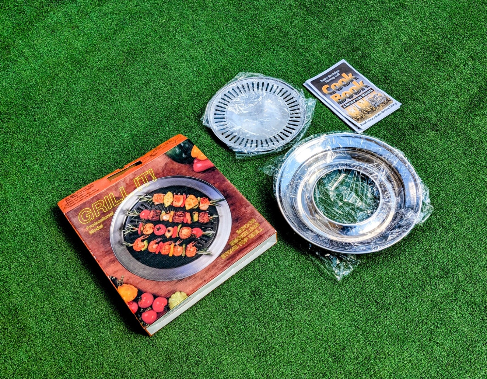 Grill It! Professional Model It’s Delicious Indoor Smokeless Stove Top Grill EUC