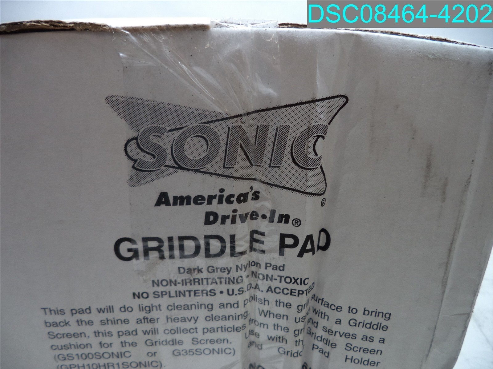 QTY=60: SONIC Griddle Pads GP46 Dark Gray Nylon Non-Toxic/Irritating 4″x5.5″