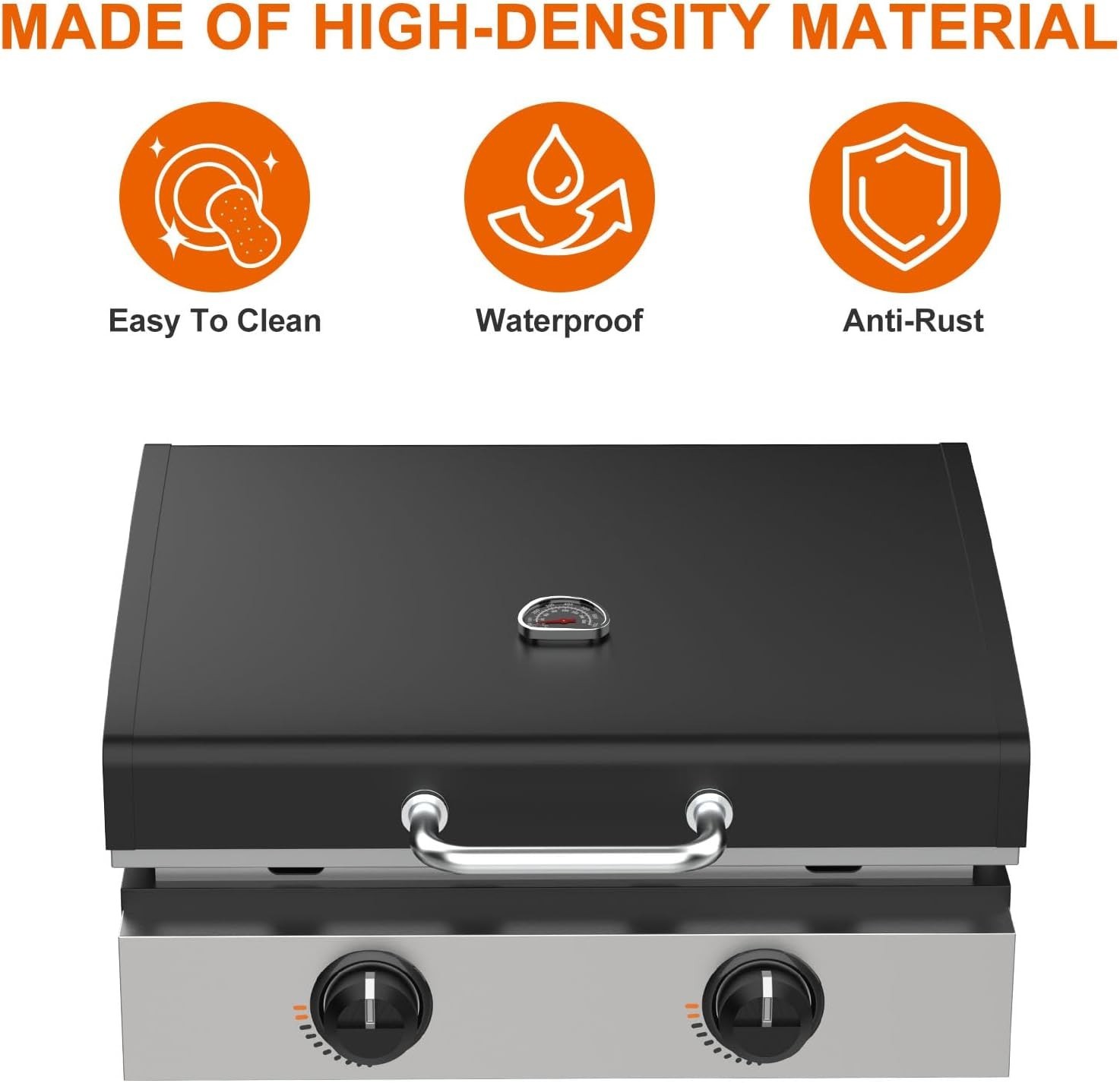 Upgraded Hinged Lid for Blackstone 1666 Griddle | 22-Inch Hard Cover Accessory