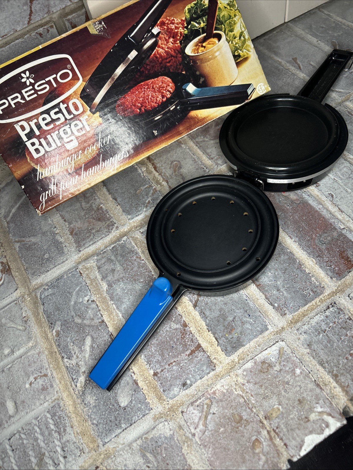 Vintage Presto Burger Electric Hamburger Cooker NEW Sealed Retro Kitchen NOS