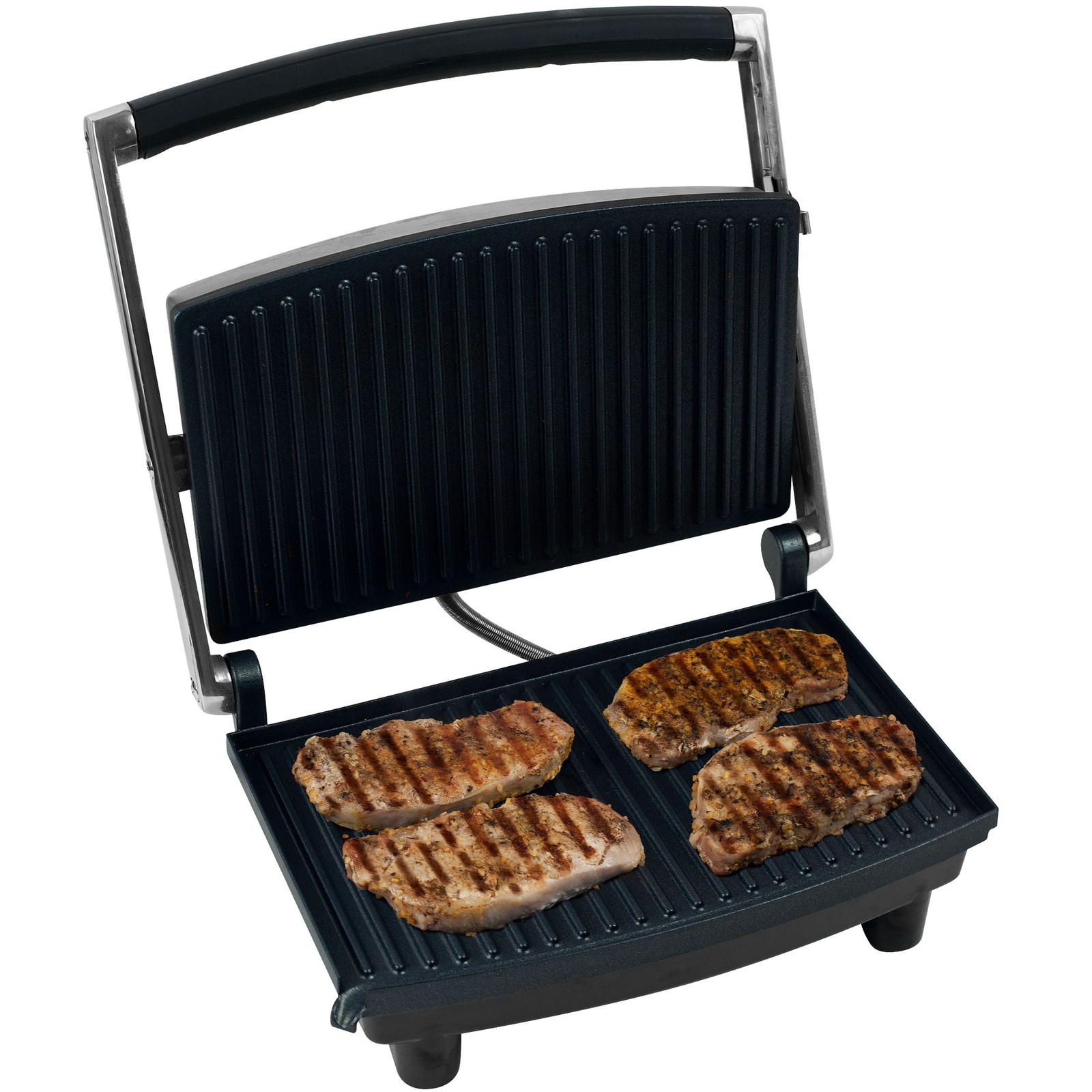 Electric Grill and Panini Press – Non-Stick – Sandwich Steak Chicken