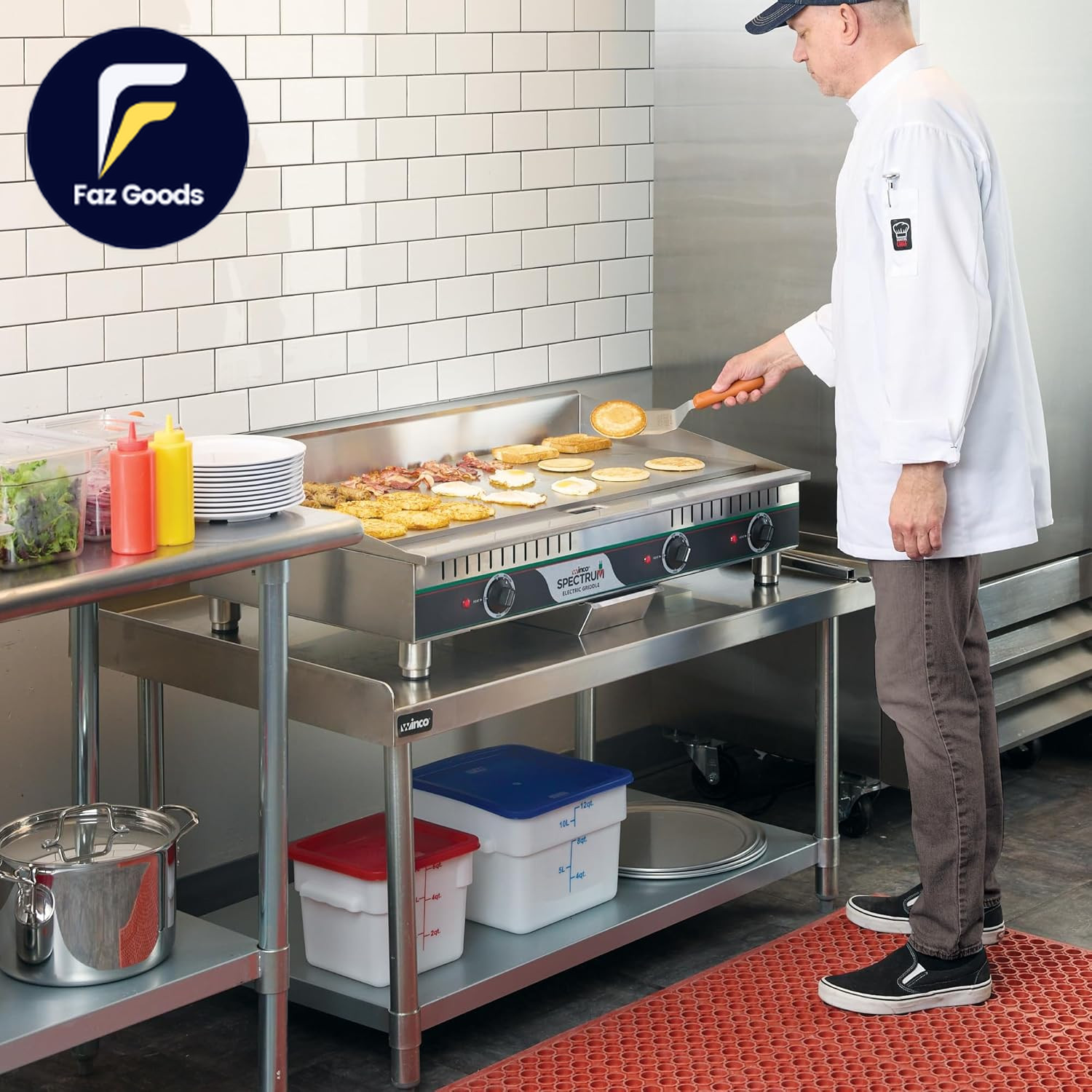 Winco Commercial-Grade Electric Griddle 36″ FREE SHIPPING