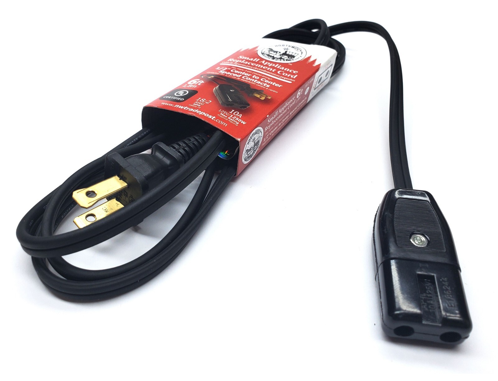 6ft Replacement Power Cord for Farberware Vintage Super Fast Lil Grill Model 261