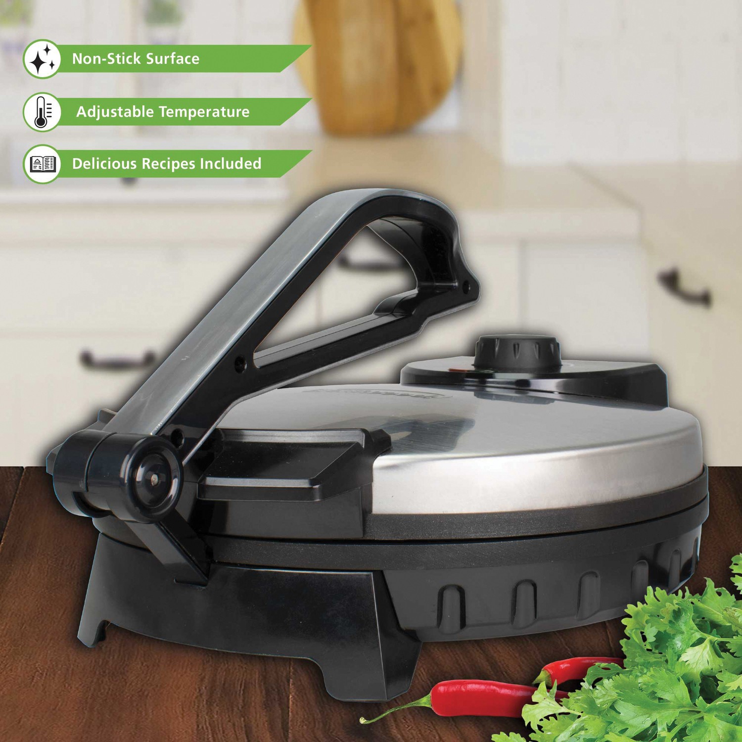 BRENTWOOD TS-128 Nonstick Electric Tortilla Maker (10-In.)