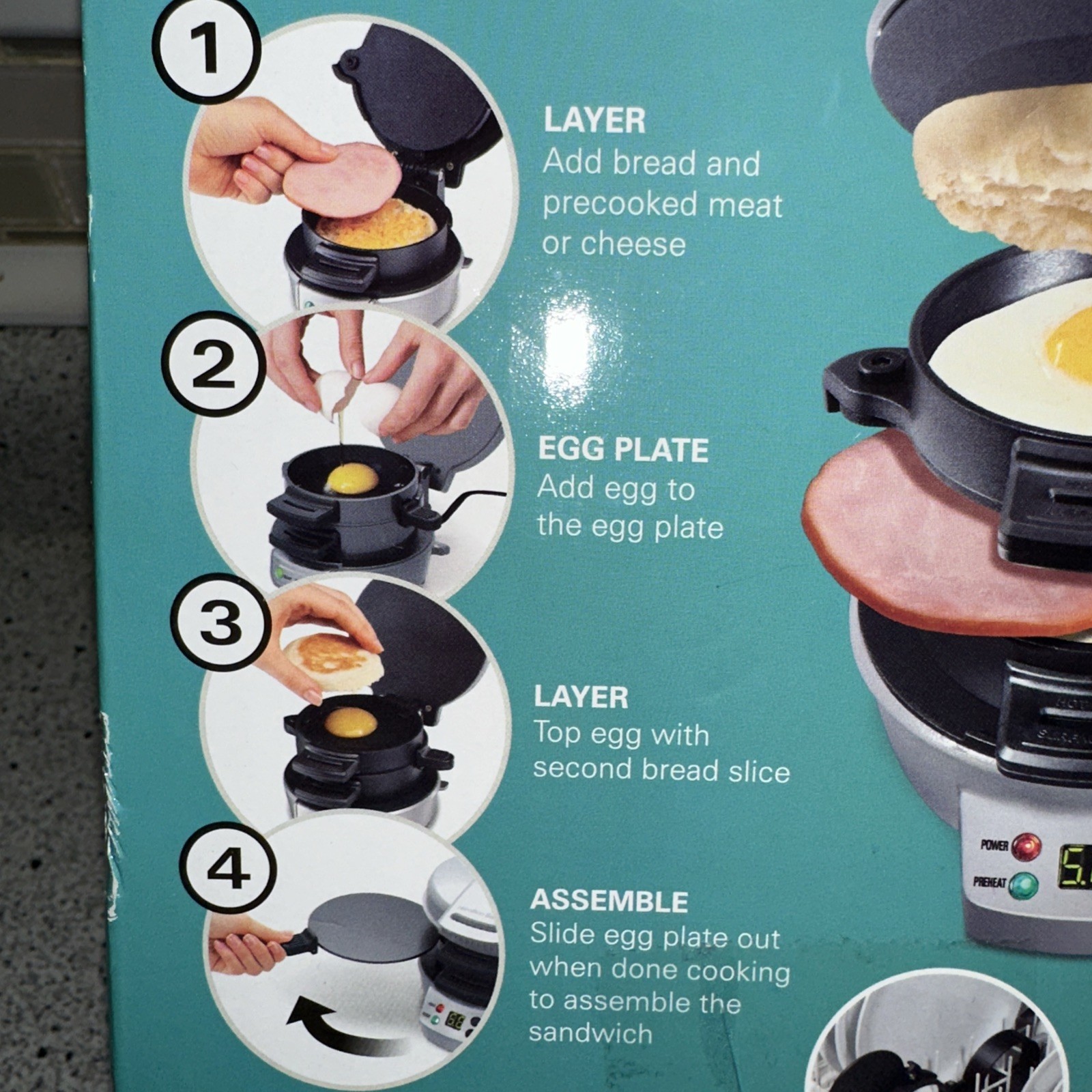 Hamilton Beach 25478R Breakfast Sandwich Maker