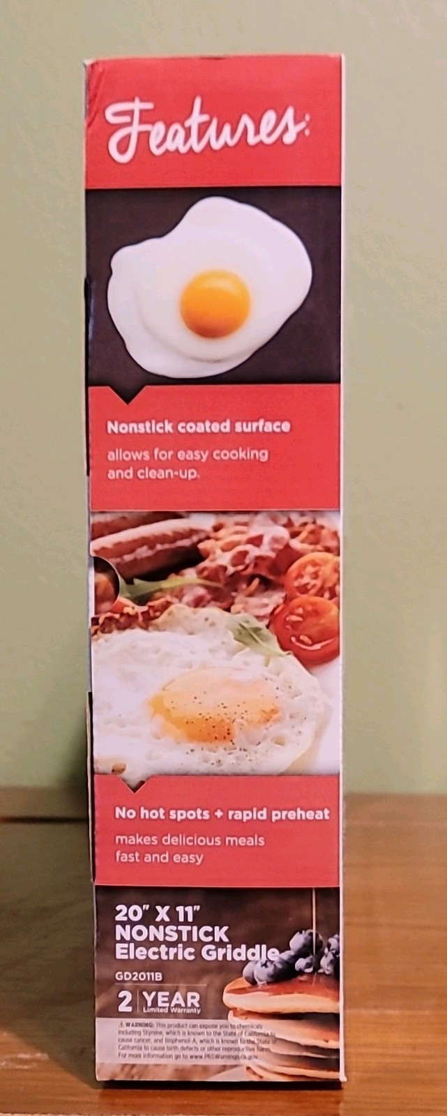 BLACK+DECKER 20″ x 11″ Nonstick Electric Griddle 1500W GD2011B Black