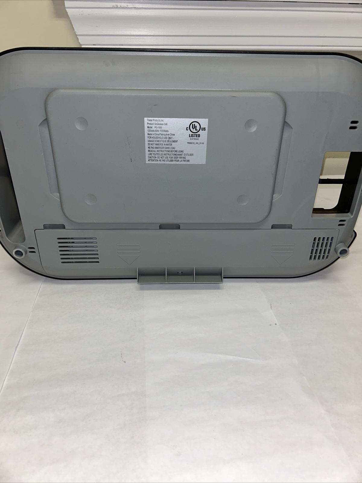 Power Smokeless Indoor Grill PG-1500 Main Base Replacement Brand New