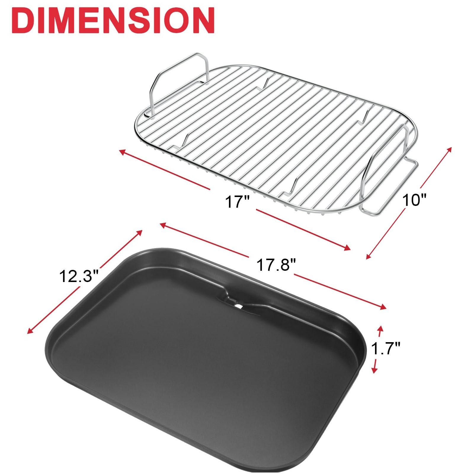 GLOWYE Griddle Plate and Rack for Ninja Woodfire Outdoor Grills OG800 OG900 S…