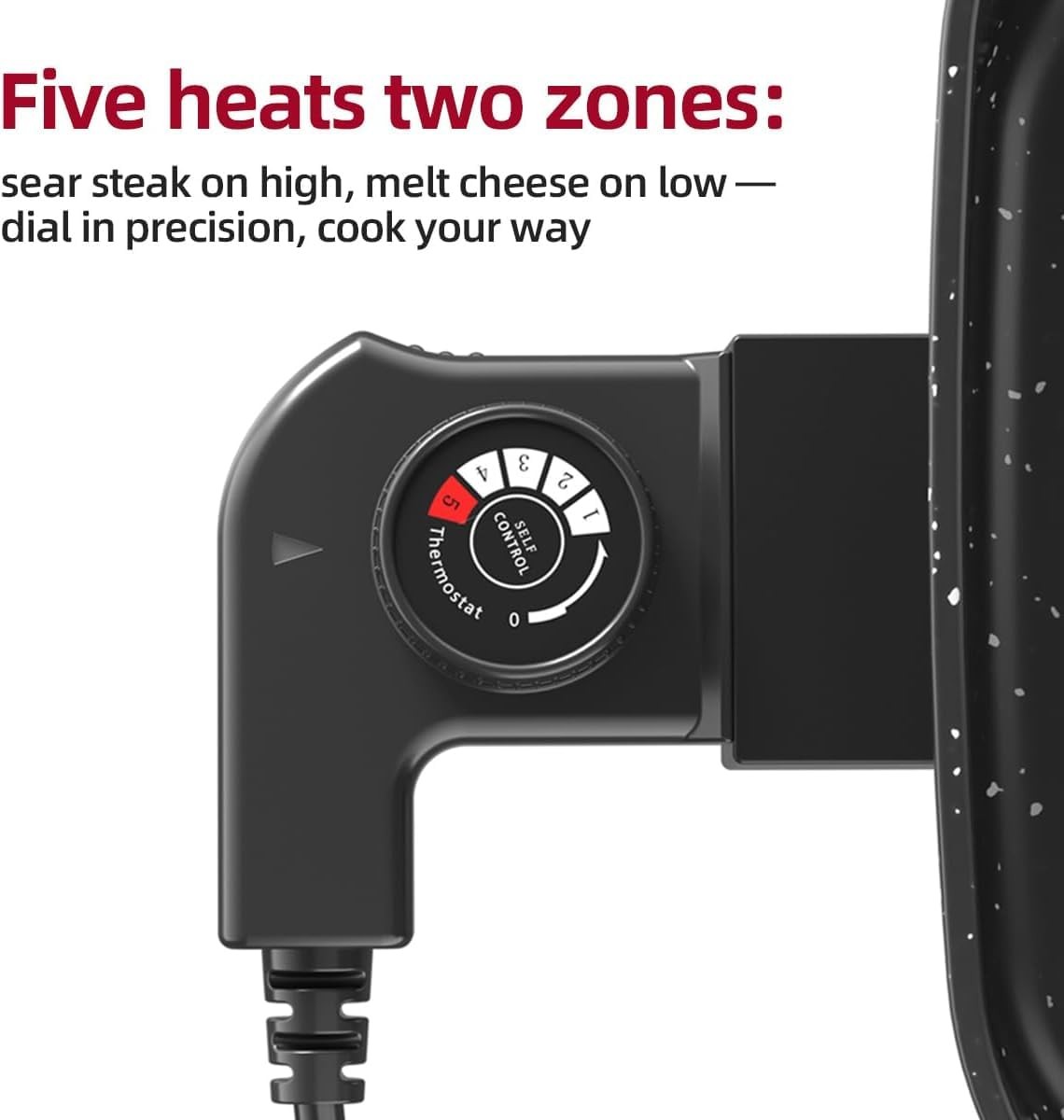 AORAN 2200W Electric Grill & Hot Pot Combo with Dual Zone Control – 26.6″ Lar…