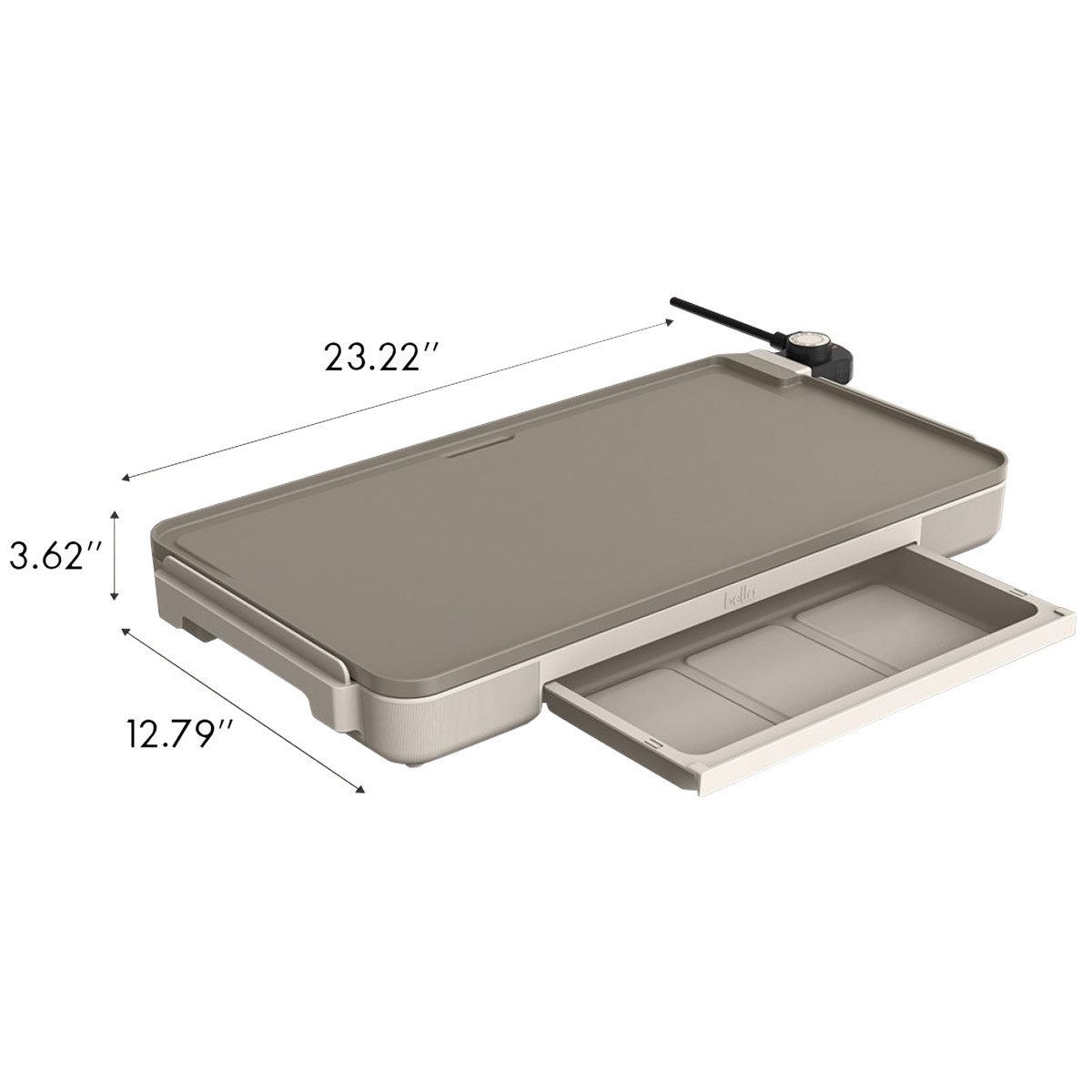 ELECTRIC GRIDDLE GRILL FLAT TABLE TOP PANCAKE 22 INCH LARGE PORTABLE INDOOR NEW