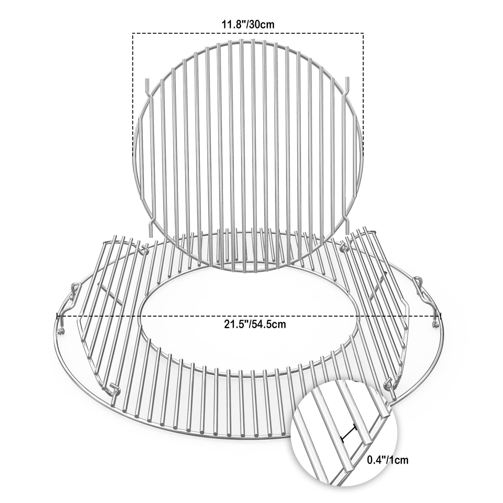 onlyfire Double-Side Hinged Cooking Grate, Gourmet BBQ System Replaced…