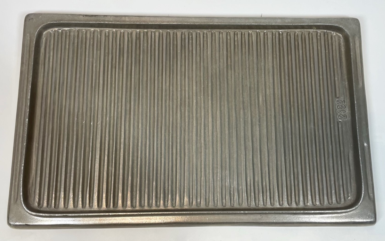 Bon Chef 2182 Cast Pewter Aluminum 13″ X 21 3/8″ Rectangular Grill Tile Pan