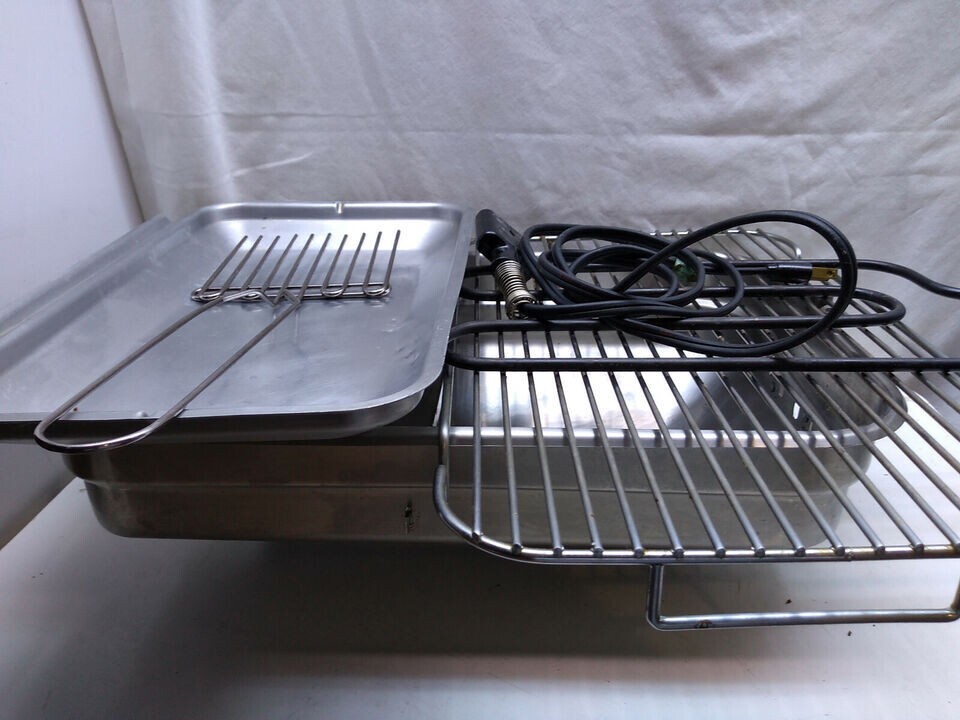 Farberware Electric Open Hearth Indoor Broiler Grill Drip Tray Heat Control 450